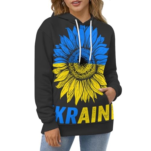Pull fleur ukrainienne UMENG, le sweat confortable contre le froid en taille S