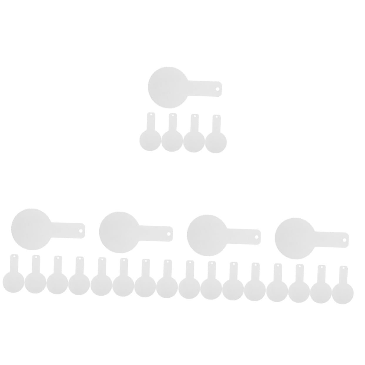 Toyvian 5sets 5pcs Training Targets Precision Hanging Targets for Shooting Practice Durable and Lightweight Exercise Supplies for Skill Improvement and Accuracy Enhancement 5pcs*5