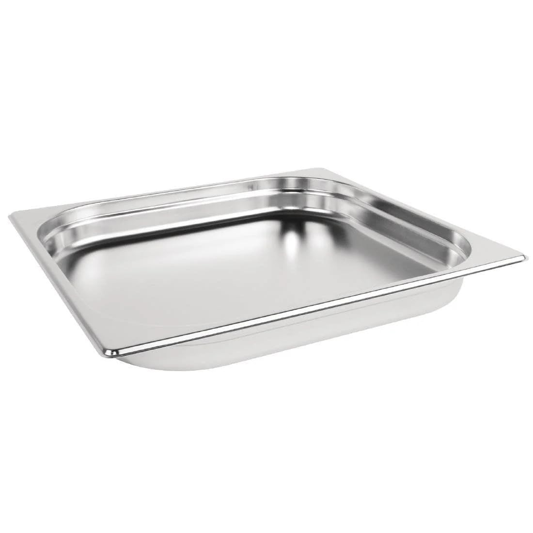 Vogue K810 Stainless Steel 2/3 Gastronorm Pan 3.5Ltr/40mm Deep Food Container, Silver