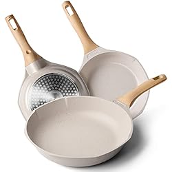 Sartenes New Chef Ceramica RIOVARM Juego de sartenes antiadherentes de inducción, granito, para tortilla, huevo, utensilios de cocina saludables 20 24 28cm
