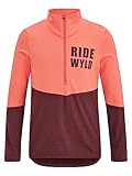 Ziener Kinder JOKKA Skipullover Skirolli Funktions-Shirt | warm elastisch PFC frei, vibrant peach, 104