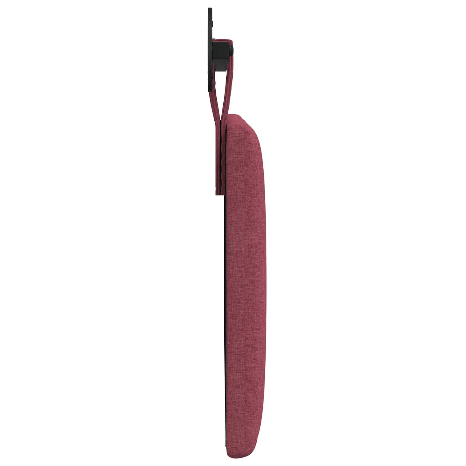 Leasha Tête de Lit Suspendue, Tête de Lit Coussin Murale Bordeaux Tissu 110x55x5 cm