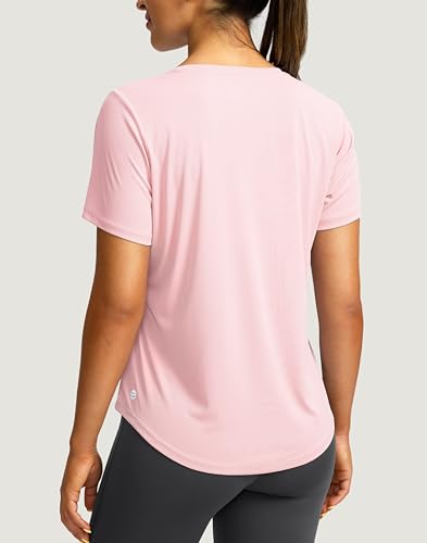 Image of Women's Short Sleeve Workout Shirts UPF 50+ Sun Protection T-Shirts Quick Dry Breathable Gym Running Hiking Tops for Women