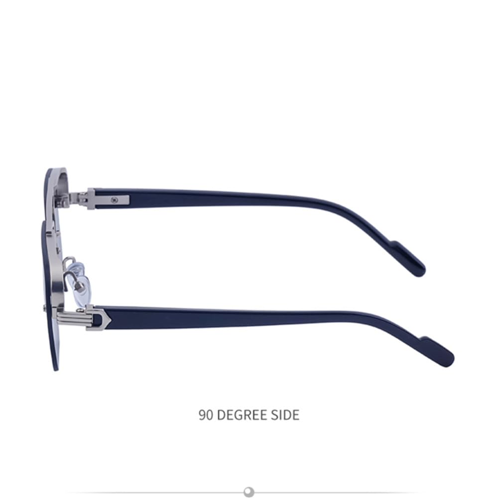 Gafas de sol, Gafas De Sol Sin Marco Vintage Con Montura Grande for Hombre