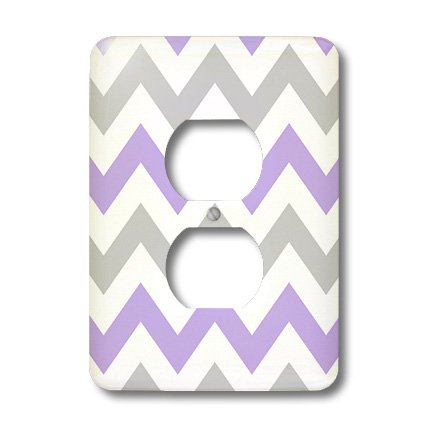 Interrupteur chevron violet et gris 3drose LSP_179793_6 pour déco salon