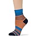 7BIGSTARS KINGDOM Women's Cotton Diabetic Quarter Mesh Fashion Socks - 4 Pack Medium - Extra Wide - Geometric Stripe - Sock Size 9-11 Shoe Size 5-9 M Dark Navy, Grey, Denim Blue, Salmon