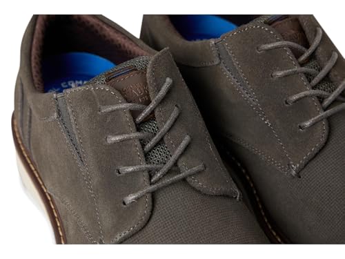 Image of Nunn Bush Griff Plain Toe Oxford Lightweight and Comfortable for All Occasions Suede Lace-Up