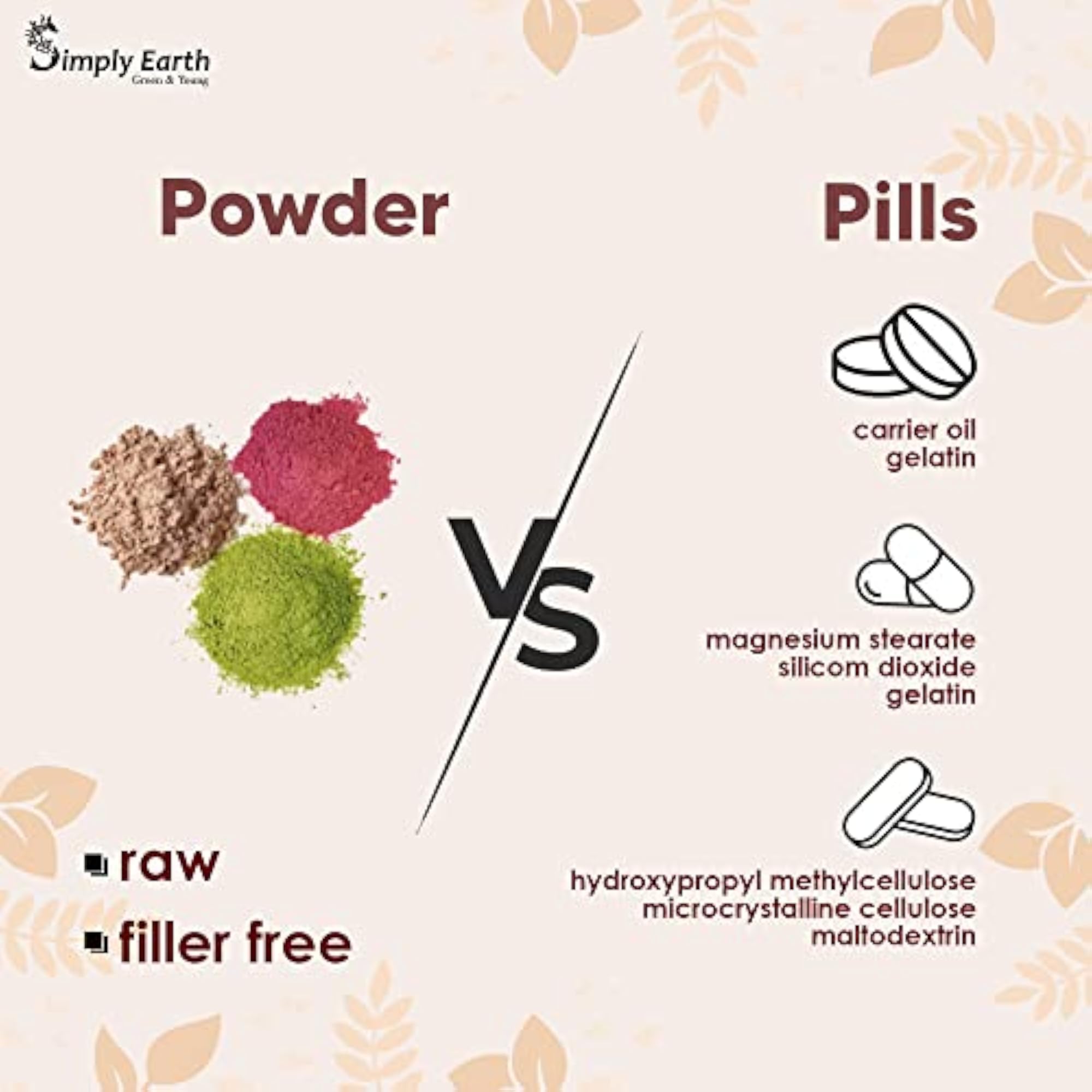 Simply Earth Lion's Mane Mushroom Extract Powder, 50gm