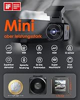 VANTRUE E1 lite Mini Dashcam WiFi vorne 1080P HDR/30fps mit Sprachsteuerung, 1,54'' IPS Versteckte Dash Cam Auto, 160 ° Nachtsicht, 24Std.Parküberwachung, GPS, G-Sensor, Loop Aufnahme, Max. 512GB – Ansicht 2