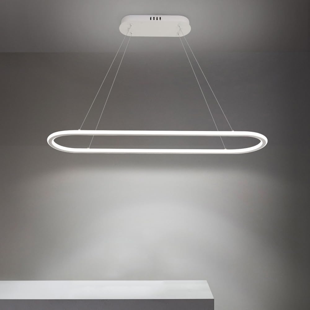 Żyrandol do jadalni nad stołem, nowoczesna ściemnialna lampa wisząca LED, złota, prostokątna, biała, wisząca lampa, czarny prostokąt, długie oświetlenie sufitowe do kuchni, wyspy,