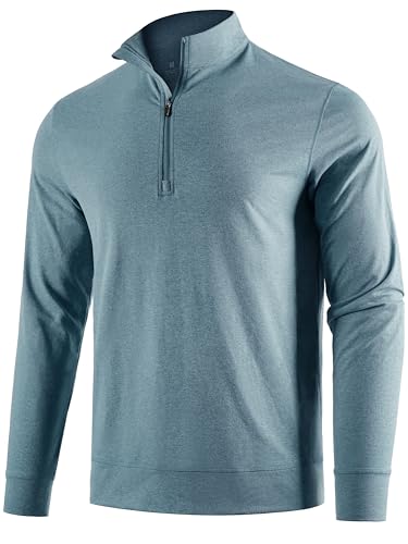 E-LIINJOYE Herren Viertelreißverschluss Pullover