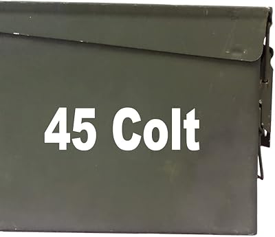 FGD 45 Colt Ammo Box Decal Sticker Label Set Two 5.25