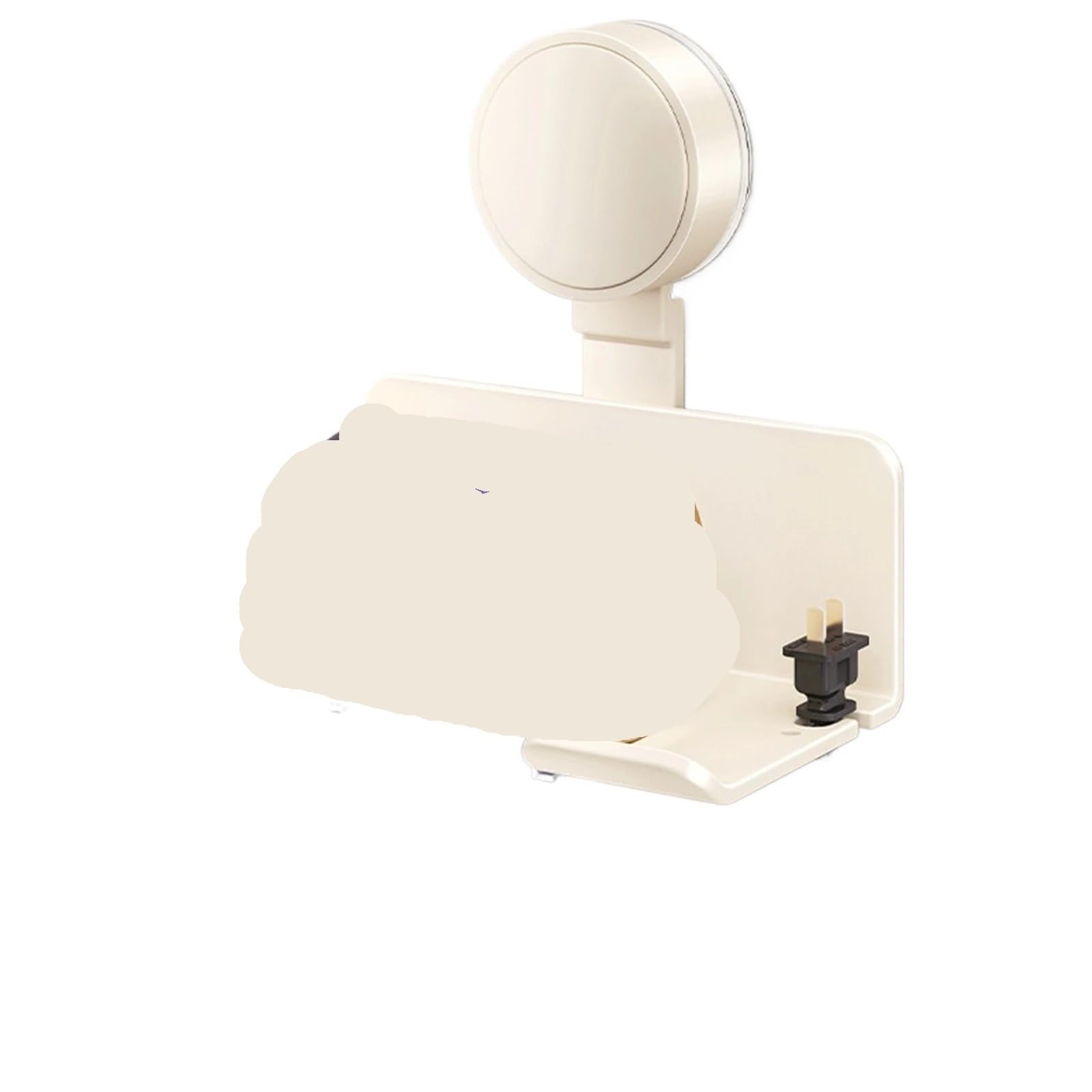 Soporte for secador de Pelo, Soporte for Pared, for alisador, Caja organizadora for, for soplador baño, Estante, Accesorios, 2 uds para secadores de Pelo(White)