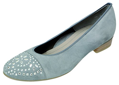 Pantoufles D. Ballerine ARA en acier largeur F1/2 pour femme