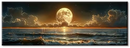 ShengDexin Wandbilder Wohnzimmer Leinwand Bilder Groß 120x30 cm, Poster & Kunstdrucke Landschaft, Wandbilder Schlafzimmer Kein Rahmen, Wandgemälde...