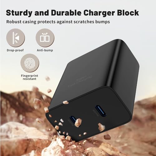 COONCXEN 45W Dual-Port USB-C Charger w/ 2x 10' Cables - 8.99 w/ Code + 50% Off Code 728SSOKN - image 5
