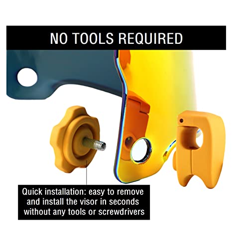 Dutybod Football Visor The Football Helmet Eye-Shield And Football Equipment Sets For Youth & Adult (Gold) #TOP3