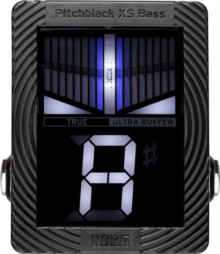 Korg Pitchblack XS Compact Chromatic Bass Guitar Pedal Tuner w/ Four Display Modes and High...