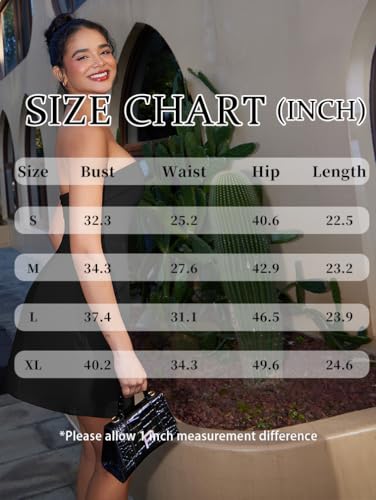XXTAXN Women's Summer Sexy Sleeveless Tube Formal Party A-line Tulip Back Zipper Mini Dress2