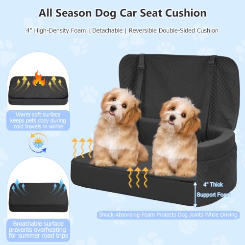 BLVRYVIO Large Dog Car Seat for Medium Dogs