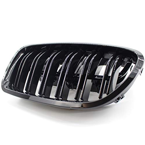 B Blesiya Glossy Black Front Grille Grill Headlight Eyelids Fit For F10 F18 2010-2015 #TOP4