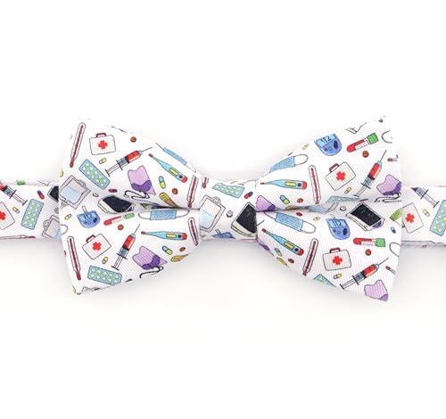 Image of OCIA Cute Pattern Pre-tied Bow Tie Adjustable Bowties for Adult & Children