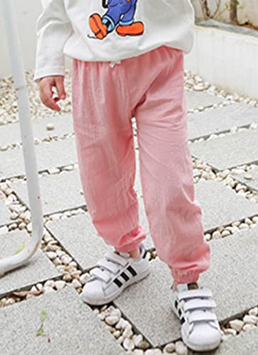Boys' and Girls' Thin Mosquito Proof Cotton Linen Jogger Pants3