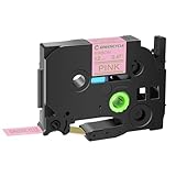 GREENCYCLE Compatible for Brother P-Touch Satin Ribbon Label Tape TZe-RE34 Fabric 12mm 0.47