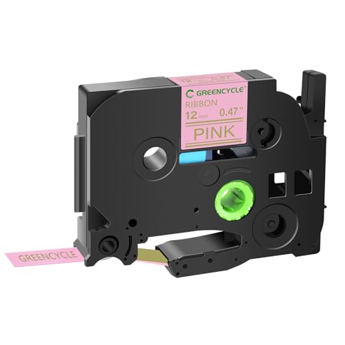 GREENCYCLE Compatible for Brother P-Touch Satin Ribbon Label Tape TZe-RE34 Fabric 12mm 0.47