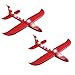 Produktbild RuanYF Schaum Flugzeuge, 2 StüCk 19 Zoll Styropor Werfen Segelflugzeug TräGheit Flugzeug Spielzeug Mit Led Hand Start Flugzeug Modell Geschenk FüR Jungen MäDchen