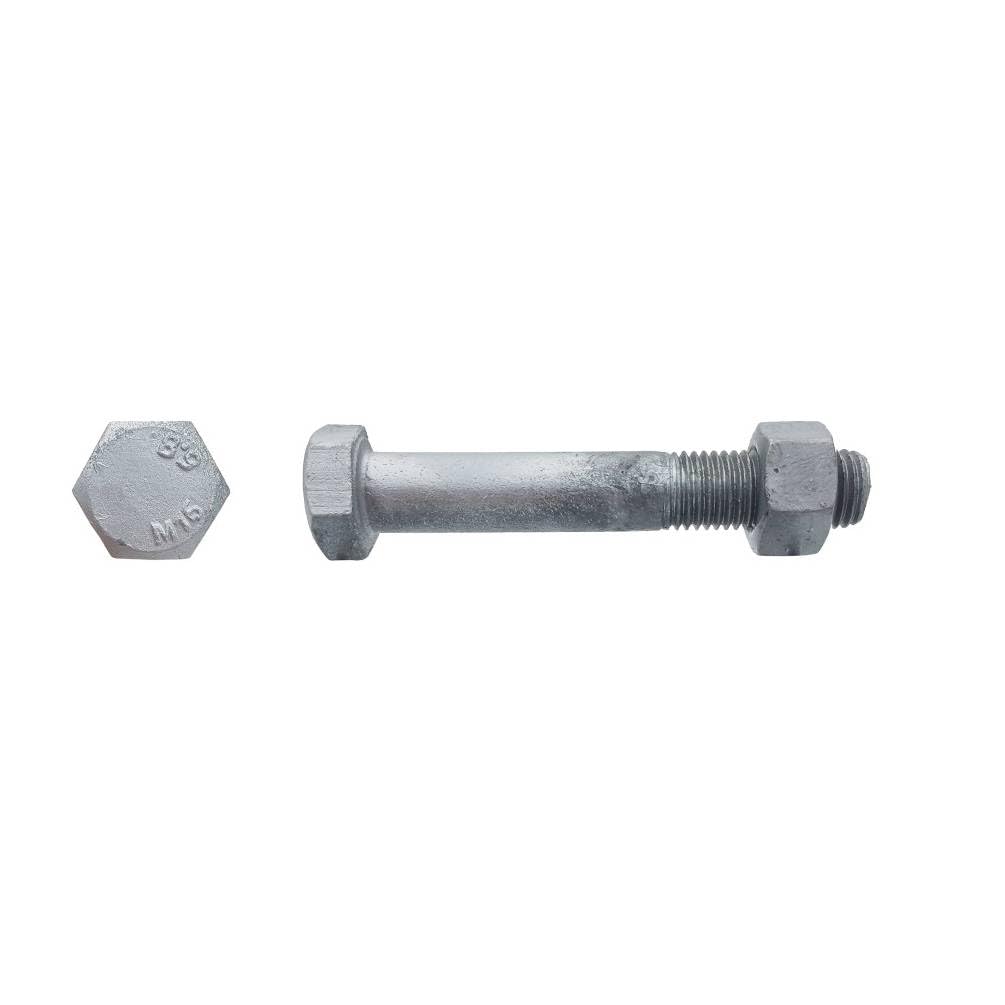 100 Bulloni per telaio testa esagonale F/parziale, 12 x 140 mm, 4014/4032-6.8, zincato, D-Work