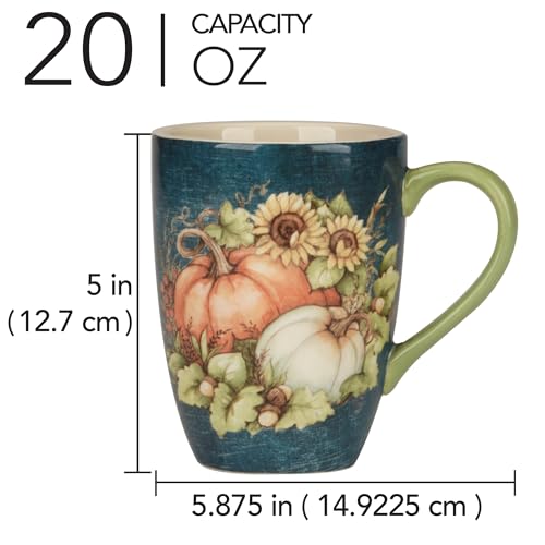 Juego de 4 Tazas de Cerámica Autumn Breeze 20 oz miniatura 2