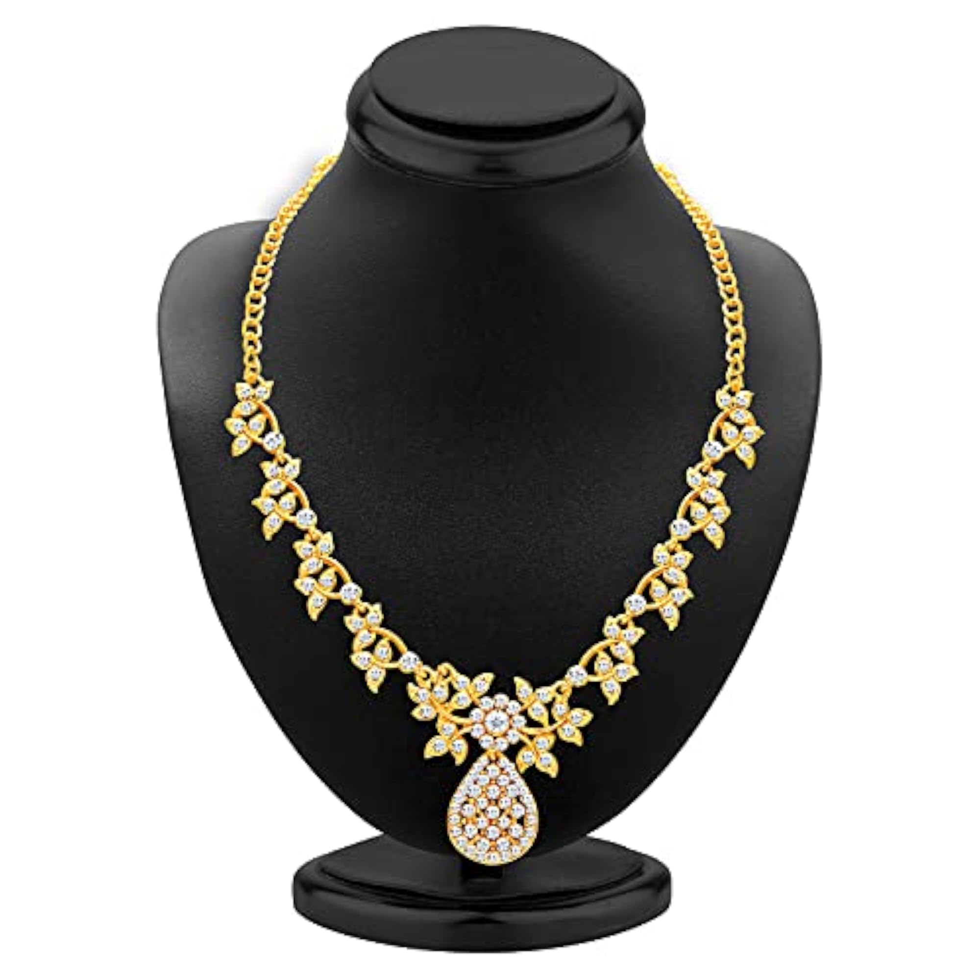 Stunning Plated Ad Necklace Set - 2557NADP550SK