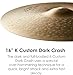 Zildjian 16 inch K Custom Dark Crash Cymbal