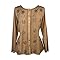 Agan Traders Women's Boheman Vntage Long Sleeve Rounded Sweet Heart