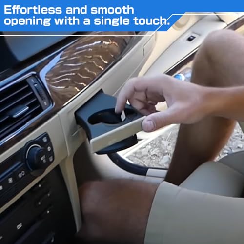 Portavasos retráctil compatible BMW Serie 3 E90-E93 negro miniatura 5