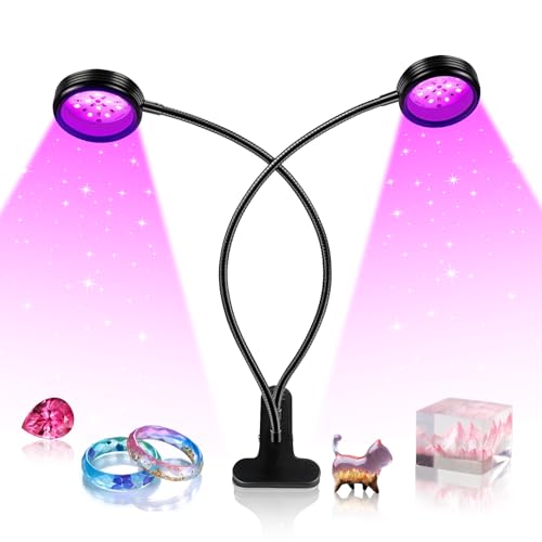 YGS-Tech 10W UV Black Light Dual Head with Clamp