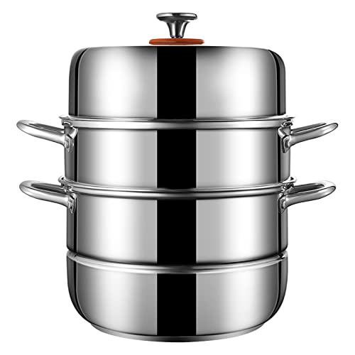 Marmite vapeur inox 304 pour de savoureux repas en famille et soupes maison