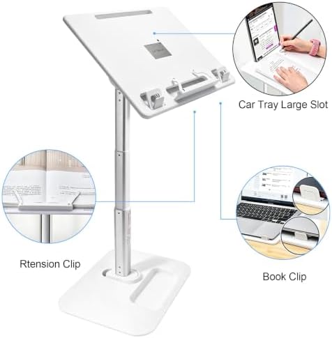 Car Desk for Laptop, Adjustable Car Seat Tray Table for Seat Food Eating, Essentials Laptop Stand for Long Trips