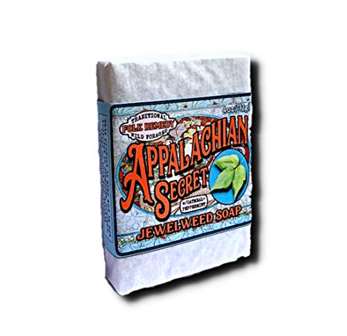 Anti-Ivy Jewelweed Soap - All Natural Poison Ivy Soap for ivy, oak, and sumac Itch Relief- Large Bar - Appalachian Secret 4 oz