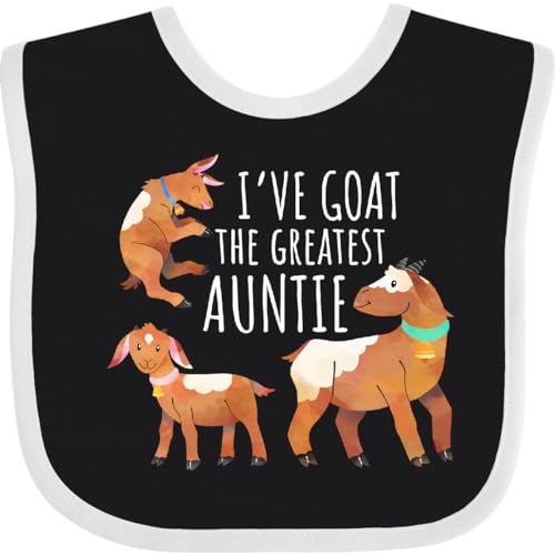 inktastic I've Goat the Greatest Auntie Baby Bib