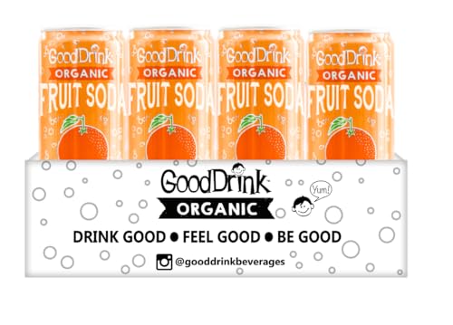 GoodDrink Organic Fruit Soda, Grapefruit - 355ml (Pack of 12) - Image 3
