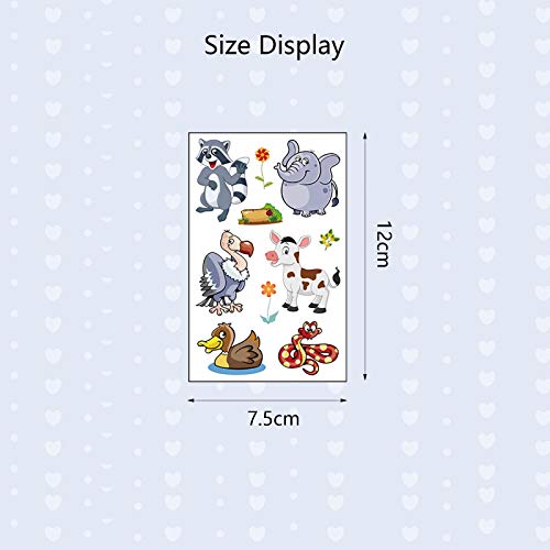 Matogle 24 stks Dierentuin Dier Tijdelijke Tatoeages Voor Kids Party Kinderen Verjaardag Meisjes Jongens Feestartikelen… - Image 8