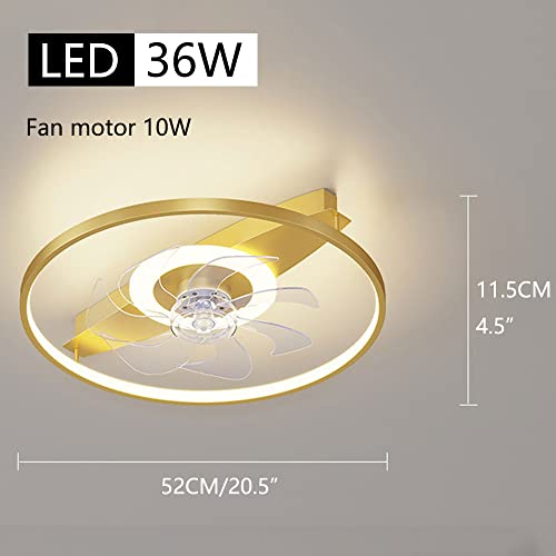Éclairage de ventilateur élégant et plafonnier LED modulable - 3