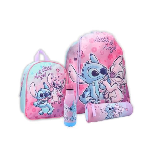 Cadeau enfant Stitch & Angel : pack complet mybagstory avec sac à dos et gourde