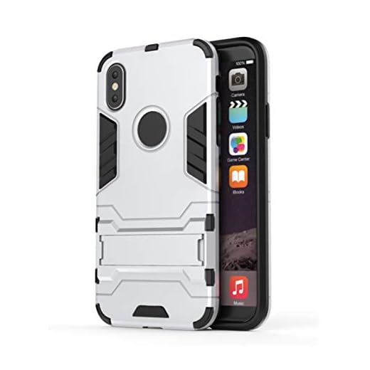 newrong TPU+PC dammtät bequmer skyddsskal stötfångare skal vattentätt fodral antifall mobilskal gummi för iPhone 7 silver
