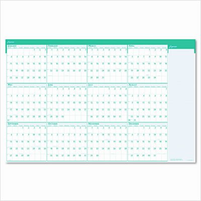 House of Doolittle Express Track Reversible/Erasable Yearly Wall Calendar, 24 x 37
