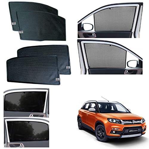 Image of WolkomHome car Fix Curtain Window Shades Half Curtains Sunshade for Vitara Brezza