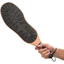 Master Series Tread Boot Paddle, Leave Boot Marks, Easy Grip Handle, Two Sided Design, Made of Rubber and Wood