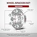 GDSMOTU 5x100/5x112 Wheel Spacers for Audi for A4/A6/A8/Q3/S6, for Volkswagen for GTI for Beetle for R32, 4Pcs 20mm Wheel Adapters & Spacers with 14x1.5 Studs 57.1mm Bore